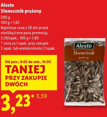 Słonecznik prażony promocja w Lidl