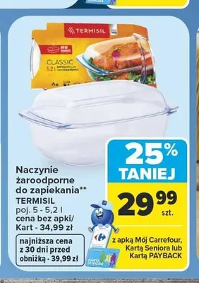 Naczynie żaroodporne do zapiekania Termisil Classic 5-5,2 l promocja w Carrefour