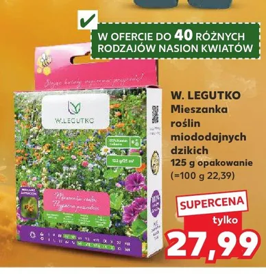 Mieszanka roślin miododajnych dzikich W. Legutko promocja w Kaufland