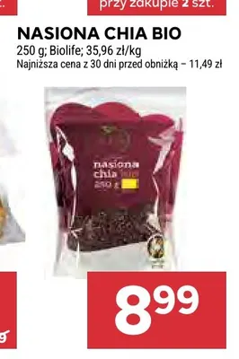 Nasiona chia Bio BioLife promocja w Stokrotka