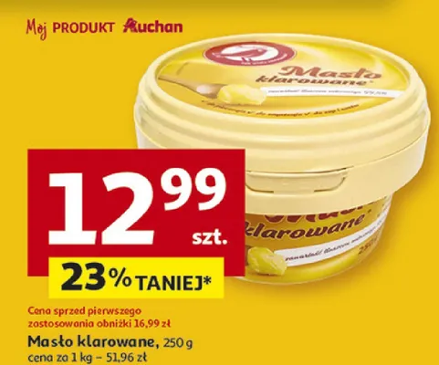 Masło klarowane promocja w Auchan