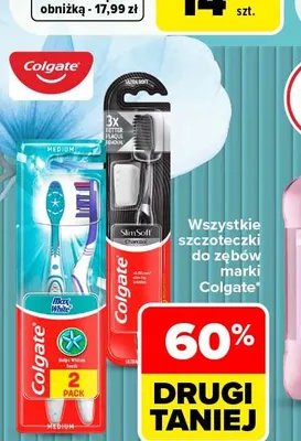 Szczoteczki do zębów Colgate Max White 2-pak promocja w Carrefour Market