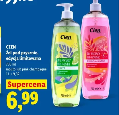 Żel pod prysznic Cien Mojito edycja limitowana promocja w Lidl