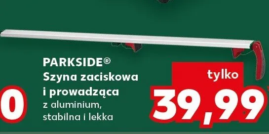 Szyna zaciskowa i prowadząca z aluminium promocja w Kaufland