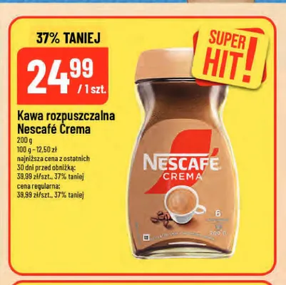 Kawa rozpuszczalna Nescafé Crema promocja w POLOmarket