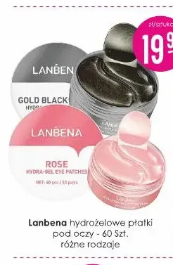 Hydrożelowe płatki pod oczy Lanbena promocja w Drogerie Jasmin