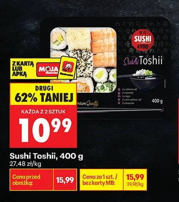 Sushi Toshii promocja w Biedronka
