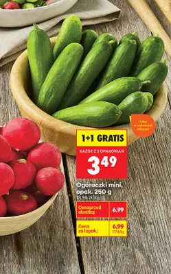 Ogóreczki mini promocja w Biedronka