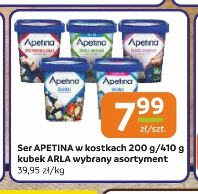 Ser Apetina w kostkach Arla promocja w Społem Częstochowa