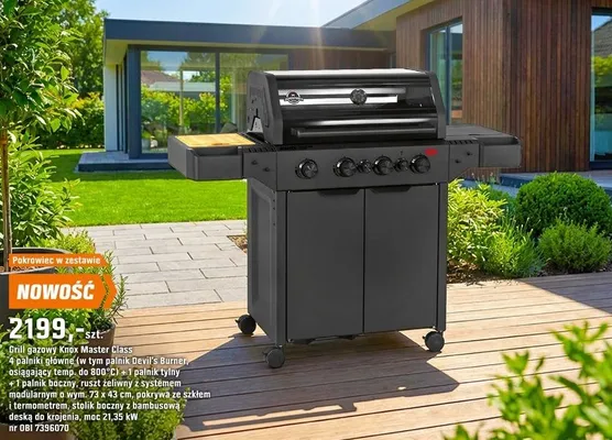 Grill gazowy Knox Master Class promocja w OBI