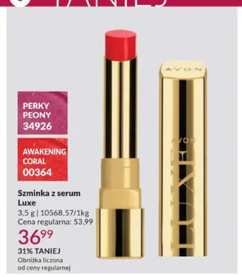 Szminka z serum Luxe Avon promocja w AVON