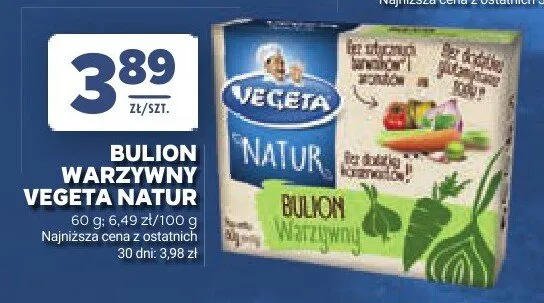Bulion warzywny VEGETA NATUR promocja w Stokrotka