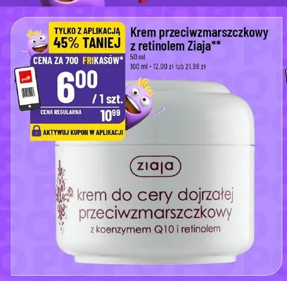 Krem przeciwzmarszczkowy z retinolem Ziaja promocja w POLOmarket