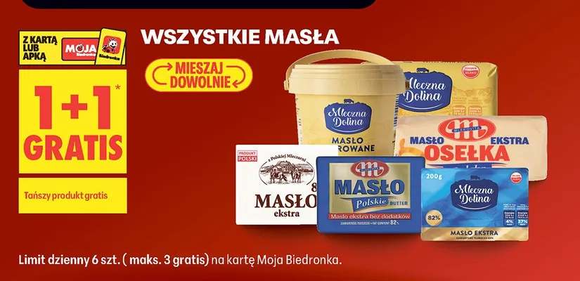 Masło Polskie ekstra Mlekovita promocja w Biedronka