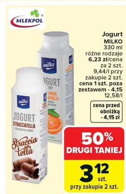 Jogurt promocja w Carrefour Market