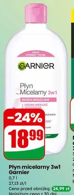 Płyn micelarny Garnier promocja w Dino