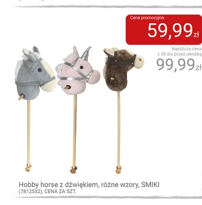 Hobby horse z dźwiękiem Smiki promocja w Smyk