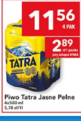 Piwo Tatra Jasne Pełne promocja w LEWIATAN