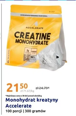 Monohydrat kreatyny Accelerate 100 porcji promocja w Action