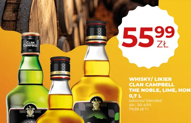 Likier Clan Campbell Lime promocja w Duży Ben