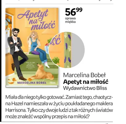 Książka Apetyt na miłość Marcelina Bobeł promocja w Empik
