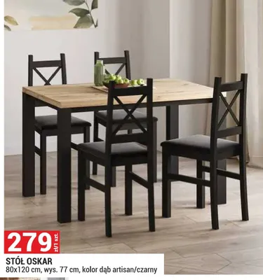 Stół Oskar promocja w Merkury Market