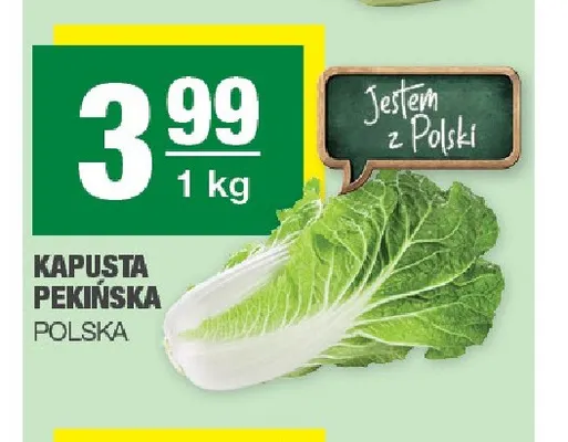 Kapusta pekińska polska promocja w SPAR