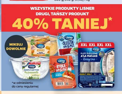 Śledź atlantycki z kurkami Lisner promocja w Netto