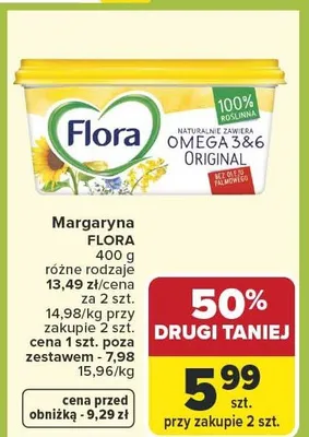 Margaryna FLORA promocja w Carrefour