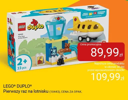 Klocki LEGO DUPLO Pierwszy raz na lotnisku 10443 promocja w Smyk