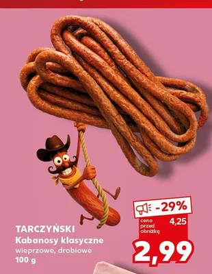 Kabanosy klasyczne drobiowe Tarczyński promocja w Kaufland