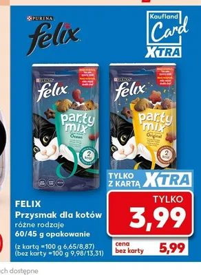 Przysmak dla kotów Felix Party Mix Original 60 g promocja w Kaufland