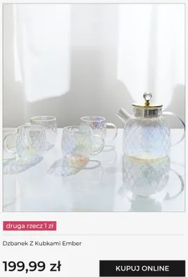 Dzbanek z kubkami Ember home & you promocja w home&you