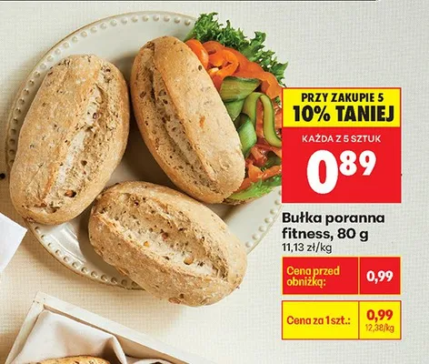 Bułka poranna fitness promocja w Biedronka