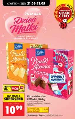 Ptasie Mleczko E.Wedel promocja w Biedronka