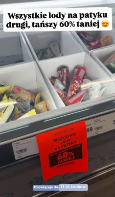 Lody na patyku wszystkie rodzaje promocja w Aldi