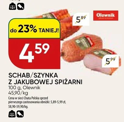 Szynka z Jakubowej Spiżarni Olewnik promocja w Chata Polska