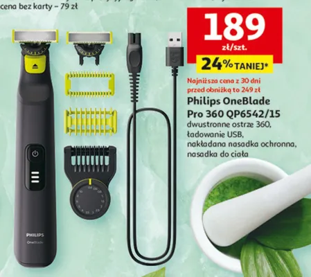 Golarka dwustronna ostrze 360 promocja w Auchan