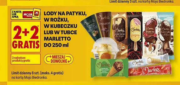 Lody Marletto promocja w Biedronka