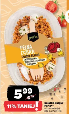 Sałatka bulgur różne rodzaje Perla promocja w Netto