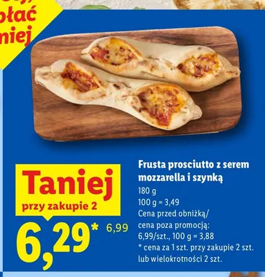 Frusta prosciutto z serem mozzarella i szynką promocja w Lidl