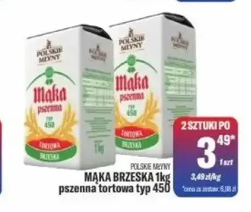 Mąka Brzeska Polskie Młyny pszenna tortowa typ 450 promocja w Tomi Markt