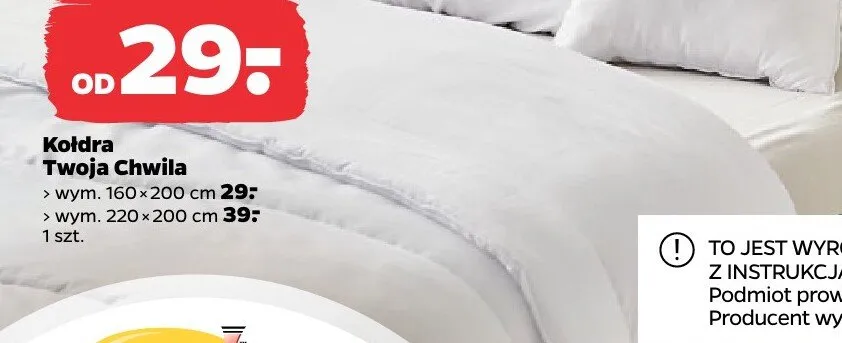 Kołdra Twoja Chwila 160x200 cm Netto promocja w Netto