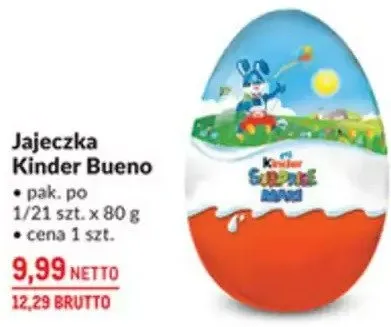 Jajeczka Kinder Bueno promocja w Makro
