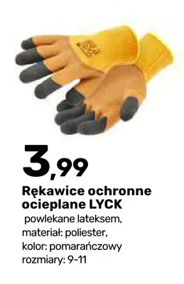 Rękawice ochronne ocieplane Lyck promocja w Bricomarche