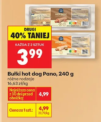 Bułki hot dog różne rodzaje promocja w Biedronka