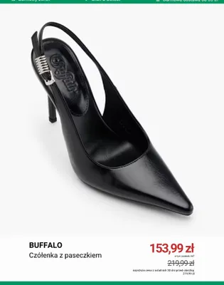 Czółenka z paseczkiem Buffalo promocja w Deichmann