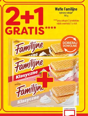 Wafle Familijne Klasyczne o smaku śmietankowym promocja w POLOmarket