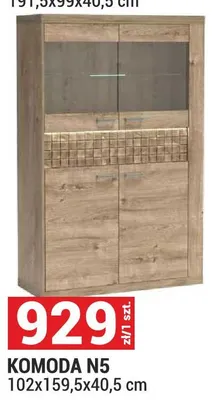 Komoda System Natural N5 kratka Ribbeck 102x159,5x40,5cm promocja w Merkury Market