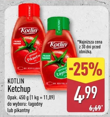 Ketchup łagodny promocja w Aldi